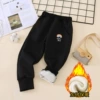 Fleece, black, rainbow