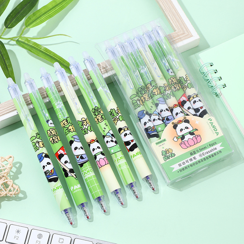 팬더 지워지는 펜 (6개입 1박스) 검정색