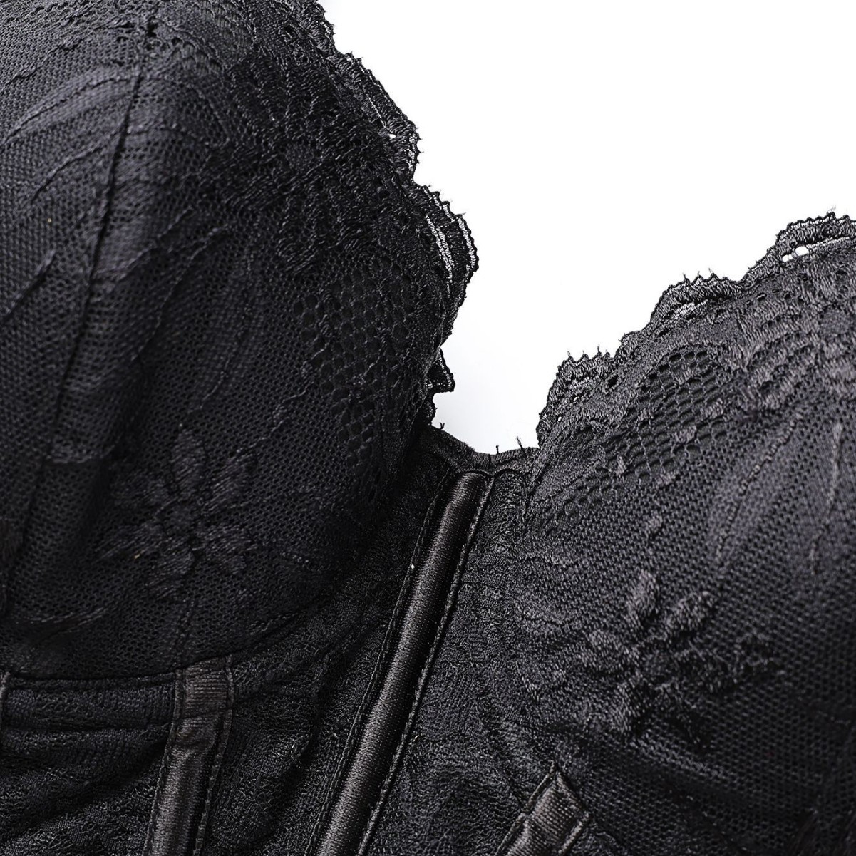 Francés de malla negra transpirable sexy con tazas caliente temperamento cabina delgada pura desear cabina superior mercancías transfronterizas