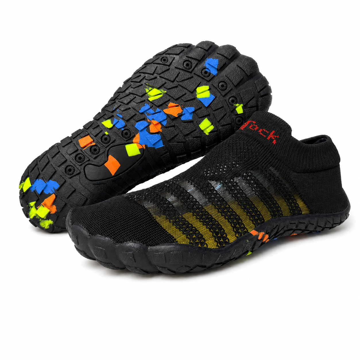 Zapatos de calcetines de verano transfronterizos de moda de punto vacío transpirable retroceso zapatos de playa ensanchados fábrica directa