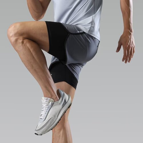 Men's Anti-Embarrassing Loose Plus-Size Quick-Dry Swim Trunks Beach Shorts Hot Spring Double-Layer Lining Swim Gear