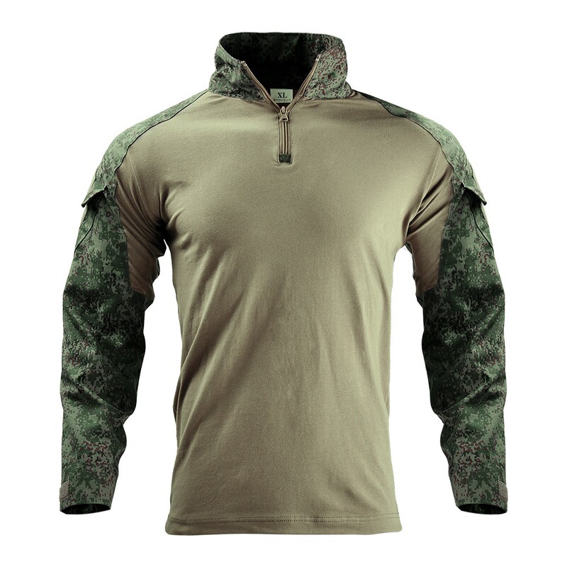 G2 Camouflage Bodysuit Outdoor Training Frog Suit Long-Sleeved Camouflage Top Military Training T-Shirt Cross-Border Dropshipping