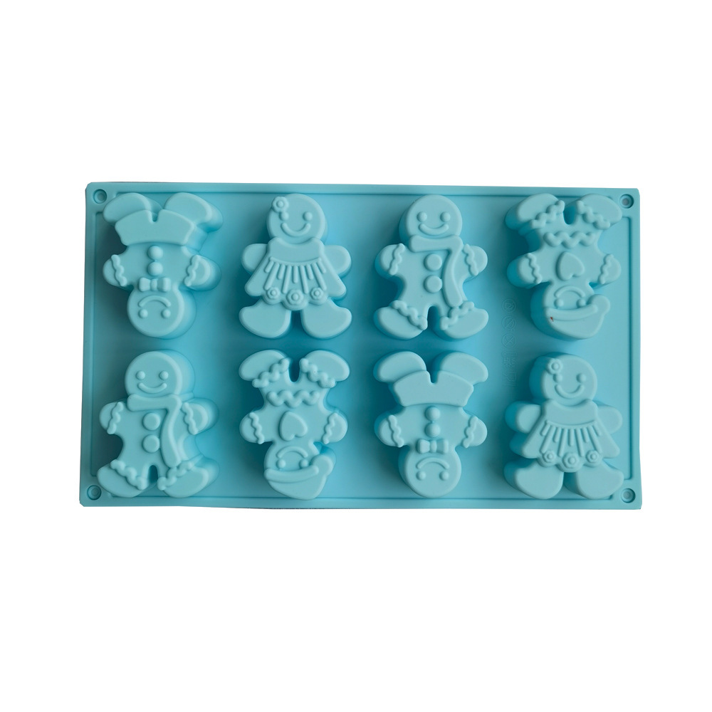 8 muñecos de nieve 76 molde de silicona pastel helado pudín molde de postre jabón utensilios