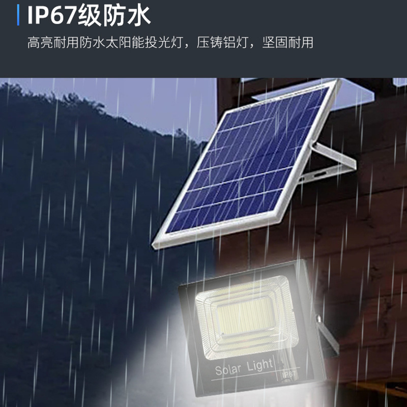 Nuevo fabricante de iluminación LED solar de alta potencia, luz de jardín de alto brillo impermeable para jardín rural al aire libre