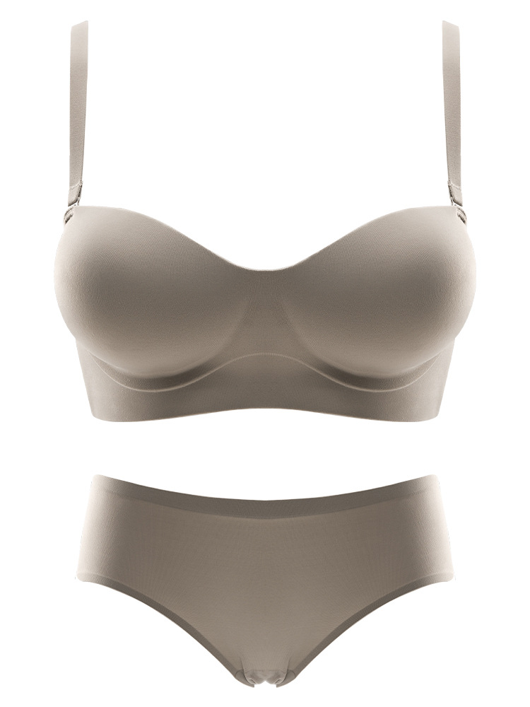 368 Venta caliente de una sola pieza de expansión sin fisuras pequeño pecho push up inalámbrico anti-flacidez de la ropa interior de dibujos animados sujetador de ajuste