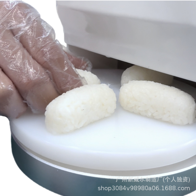 Máquina de arroz de sushi automática comercial, máquina de sushi de mano de barco de guerra, máquina de envasar arroz de porra, máquina de prensado de arroz, máquina de sushi automática
