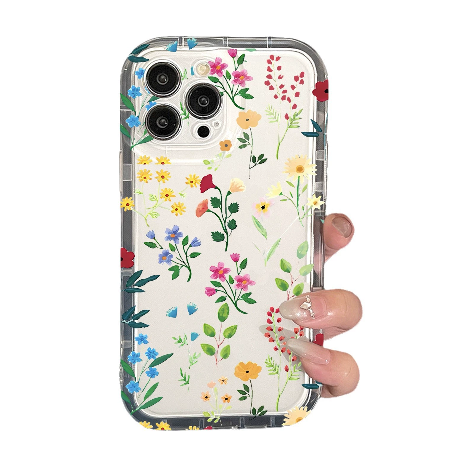 Яблоко, воздушный пакет, чехол для телефона, iPhone16 Pro, iPhone 12, с цветами, iphone