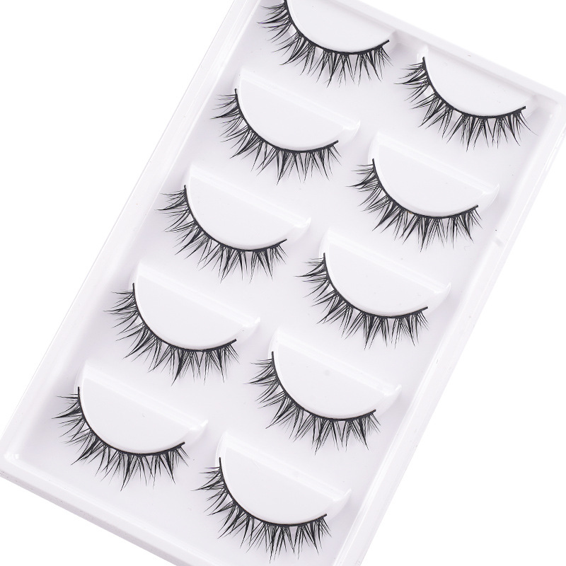 Wangwang Dog Dog Black Terrier Cómics Ojos Pequeños Demonios Pestañas postizas Barbie Mestizo Eyes Simulación natural Transfronterizo