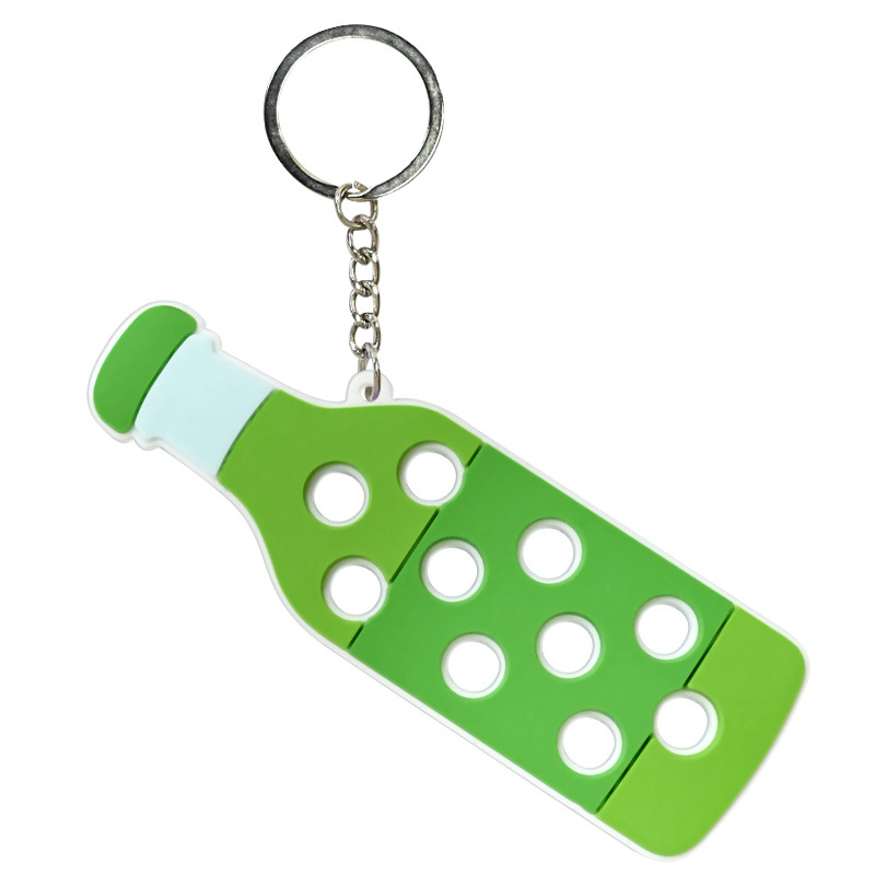 Hole Hole Colgante de llaver PVC pegamento blando DIY colgante de bolsas escolares colgante Amazon decoración regalos al por mayor stock image 17