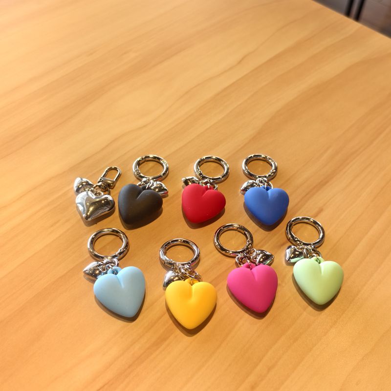 Ins Han Feng Sweet Cool Rose Red Big Love Bag Key Pendant Pendant Anti-lost Hand Rope Airpods Pendant Creative