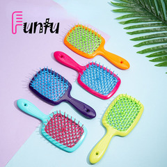 グリッドヘアケアコーム マッサージヘッド TPEEソフト歯 ヘアケア Amazon人気商品 中空コーム くし通りが良く 濡れた状態でも乾いた状態でも使用可能