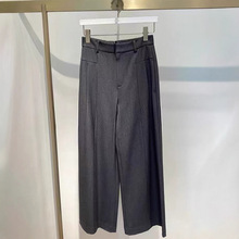 商场同款2025秋新款女装通勤休闲百搭显瘦云烟灰长裤女1GA151481