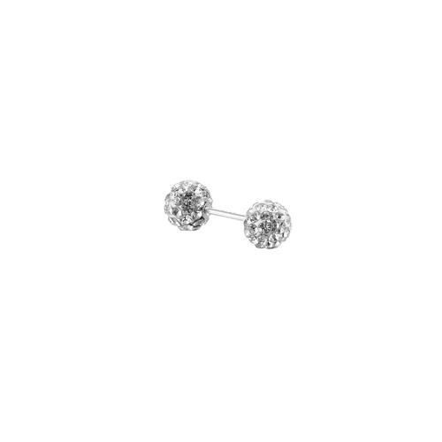 Cross-border stainless steel piercing jewelry new Korean style fashion diamond ball earrings earrings ear bone nails