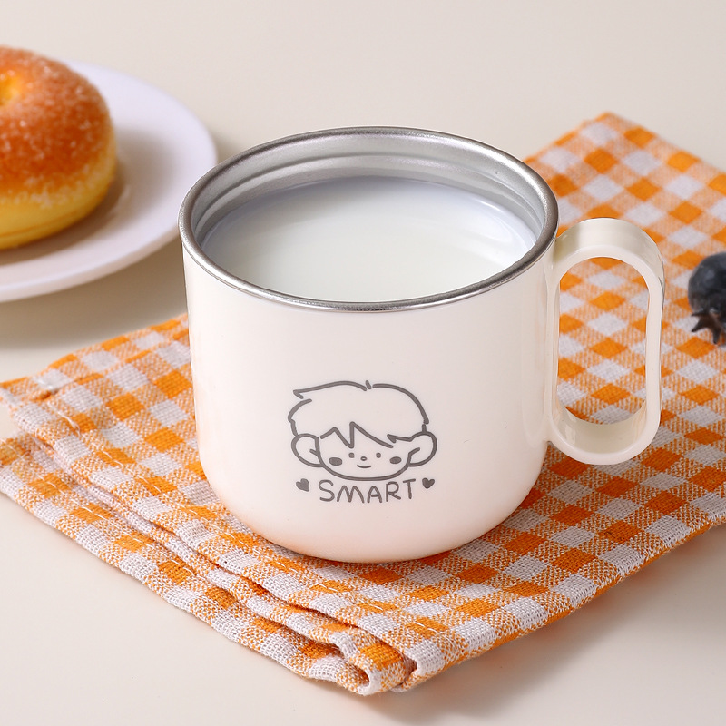 Porta-escova de dentes infantil em aço inoxidável 304, copo para enxaguante bucal, para meninos e meninas._voghion.com