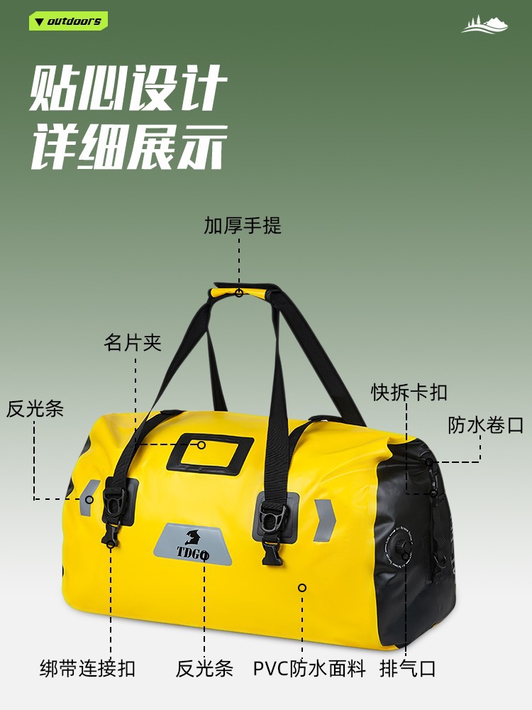 Motorcycle waterproof bag, rider motorcycle travel equipment, long-distance riding, rear seat bag, luggage bag, pack bag, motorcycle side tail bag