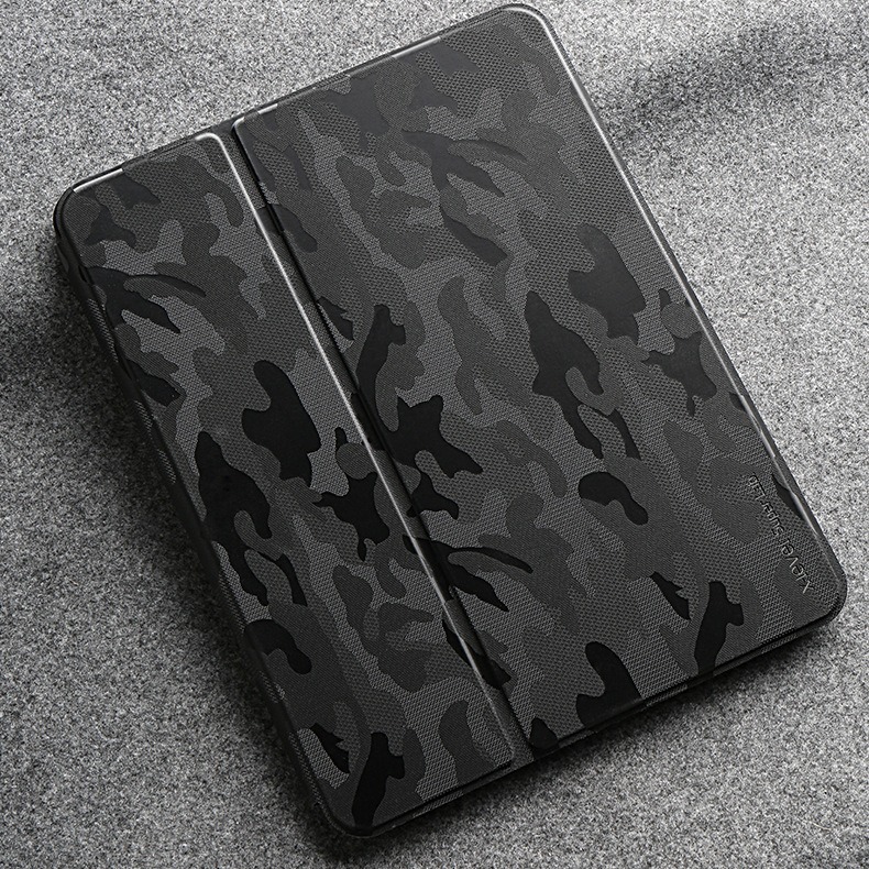 适用苹果iPad mini 6平板保护套iPad Pro 13迷彩智能休眠皮套笔槽