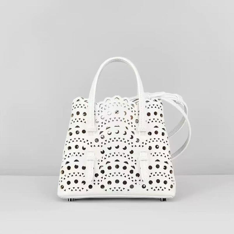 Alaia Hand-Held Cut Out Bag New Cut Out Handbag Guangzhou Export Cross-Border Women's Bag Mobile Phone Bucket Bag