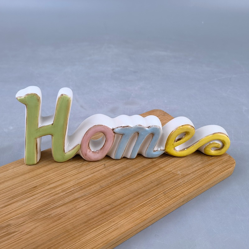Inglés creativo letras de cerámica decoración de la casa moderna sala de estar escritorio dormitorio regalo de cumpleaños regalo de amor