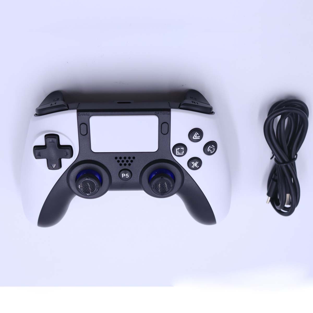 Беспроводной игровой геймпад для PS5 и PC (белый)