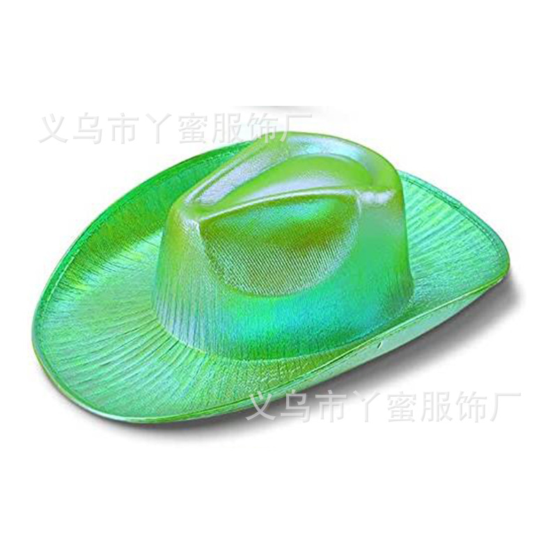 Fabricantes de sombreros de vaqueros coloridos de fiesta, sombreros fluorescentes, sombreros de perlas, sombreros de vaqueros coloridos de Halloween