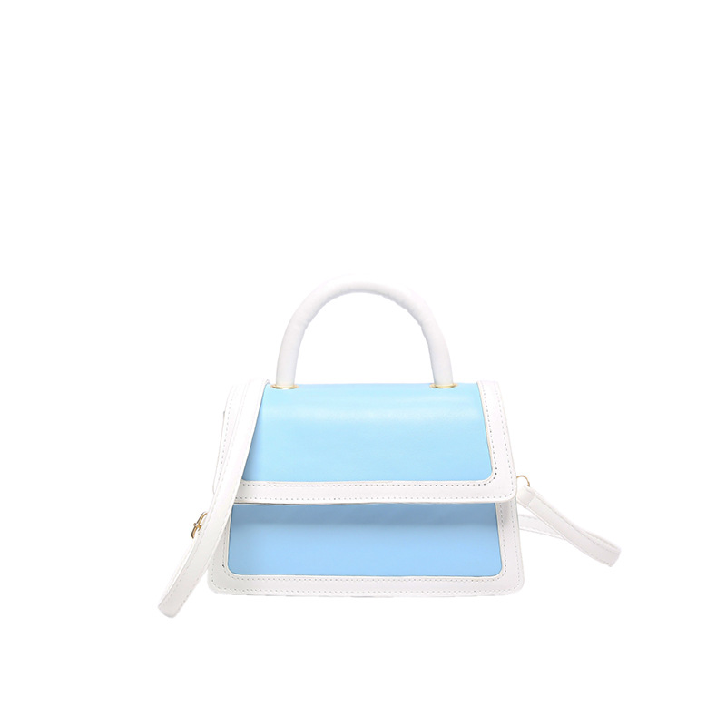 Bolso de hombro de color sólido 2024 verano nuevo estilo bolso de mano casual moda simple diagonal a juego de color pequeño bolso cuadrado para mujer