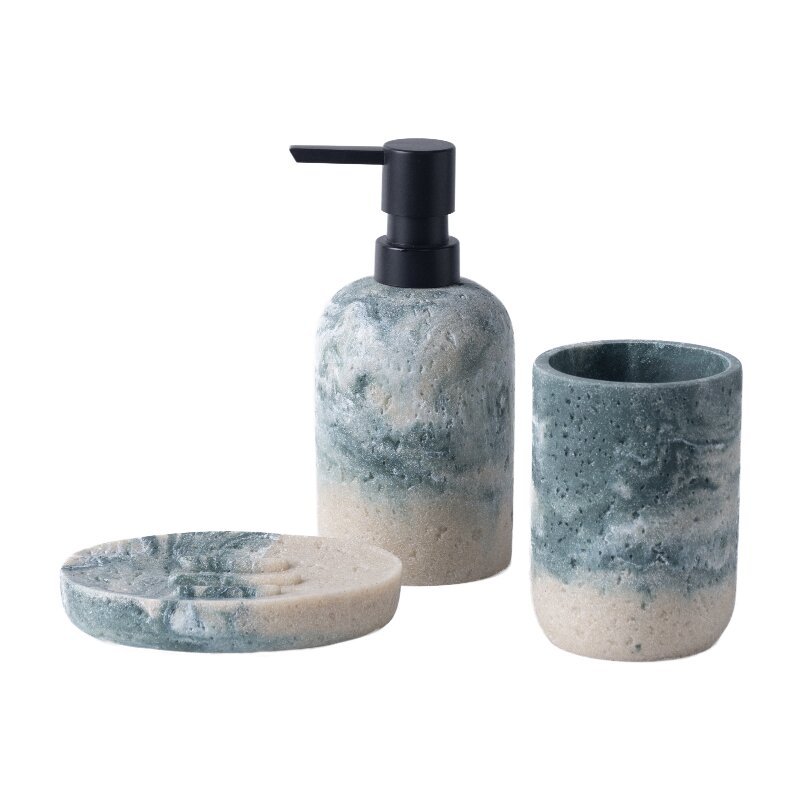 Baños transfronterizos Kit de lavado doméstico Nordic Cave Stone simple emulsión botella de enjuague bucal de enjuague bucal hotel de baño image 6