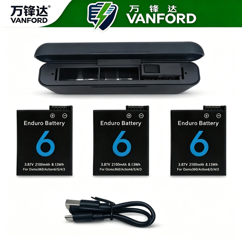 Compatible with DJI Action 6 battery, Action 5 Pro, Action 4 long-life DJI action camera battery Compatible with DJI Action 6 battery, Action 5 Pro, Action 4 long-life DJI action camera battery
