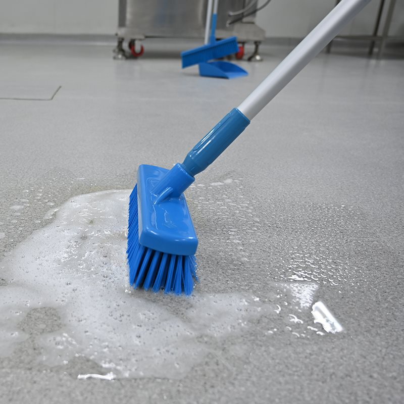 Batch of Floor Scrubbers, Food-Grade Water Scraper, Floor Brush Broom, Durable and High-Temperature Resistant Steam Mop, Other Aluminum