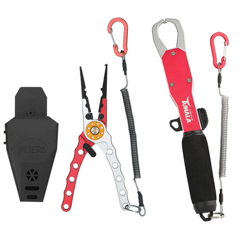 Aleación de aluminio Die Casting alicates de carretera multifunción alicates de pesca portátiles con dispositivo de control de pescado de bloqueo fabricante de traje de alicates de carretera en stock