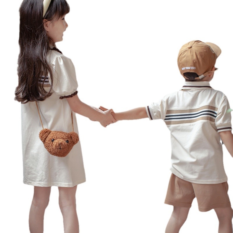 Celebridad en línea nueva moda padre-hijo ropa vestido Polo camisa una familia de tres cuatro madre-hija madre-hijo ropa fábrica ventas directas