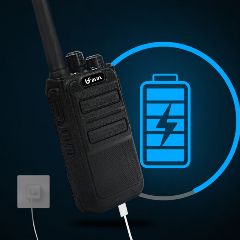 Beifeng bf316 walkie-talkie medición de frecuencia automática soporte de carga usb con linterna mesa anti-cuerda mini handstand