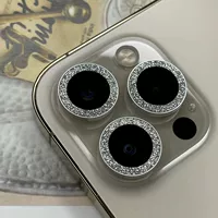 Камера объектив кольцо (Apple) совместимо с iPhone 11–16 / Pro / Pro Max, защитник кристаллический блестящий