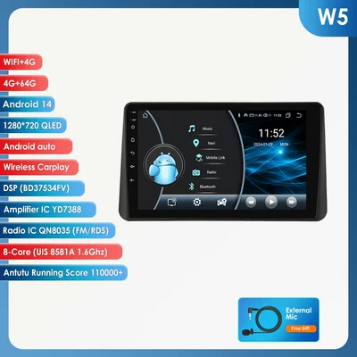 Duster 3Rd Generation 24-26 | DVD Navigation - 464g-wifi4g-lte-version-8581a-carplay-eight-core-9inch-suitable-for-dacia-duster-3rd-generation-2024-2026-low-configuration