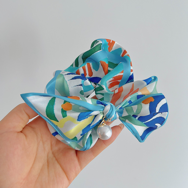 녹색 활 머리 반지