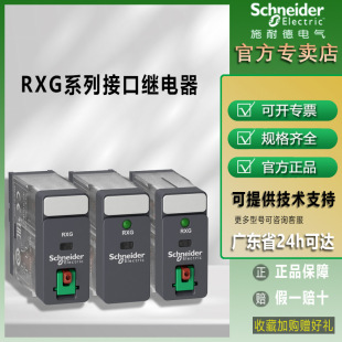 Schneider Relay Rxg Interface Type 5A Small Relay with Locking Test Button 10A Intermediate Relay