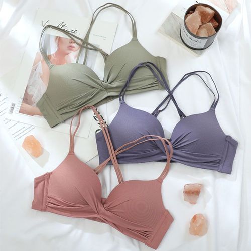 Small breasts push-up no wire bra, seamless sexy girl underwear, big breasts, small breasts, side breasts, beautiful back bra set