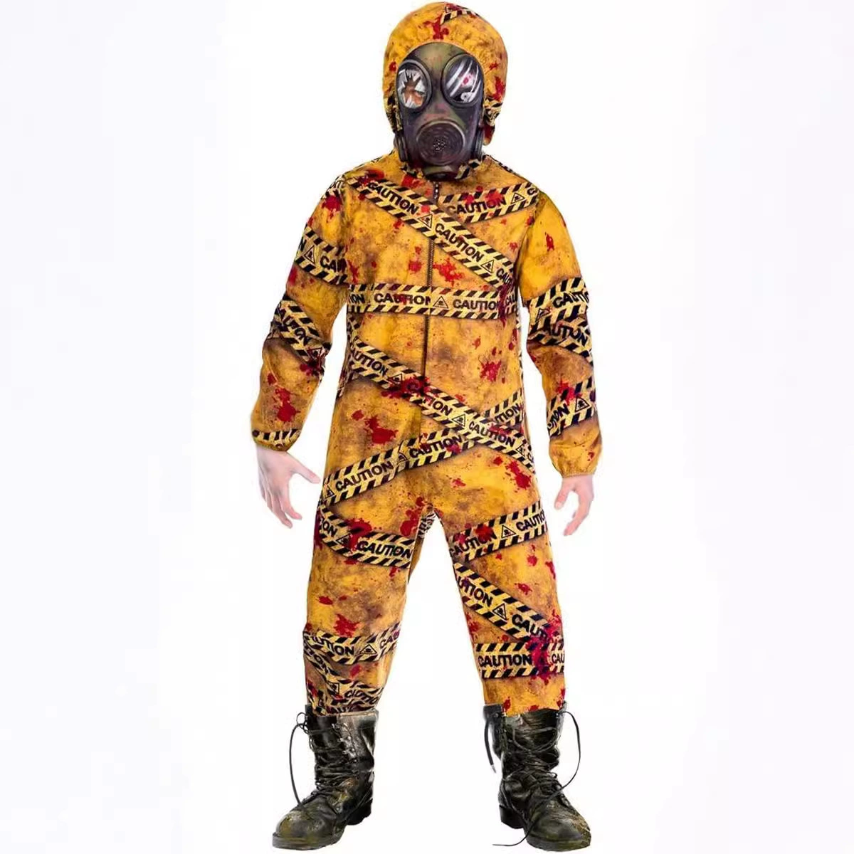 Хэллоуин косплей костюм для взрослых родителей и детей играет биохимический бар атмосфера зомби кризис радиационная защитная одежда