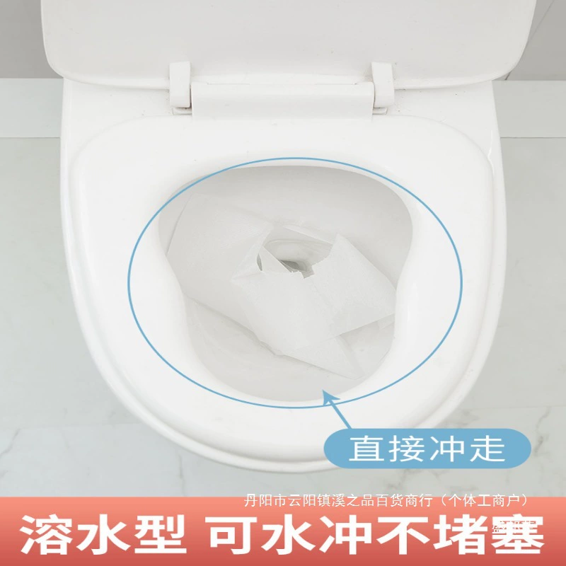 Disposable toilet, long pillow for traveling, 100 pieces