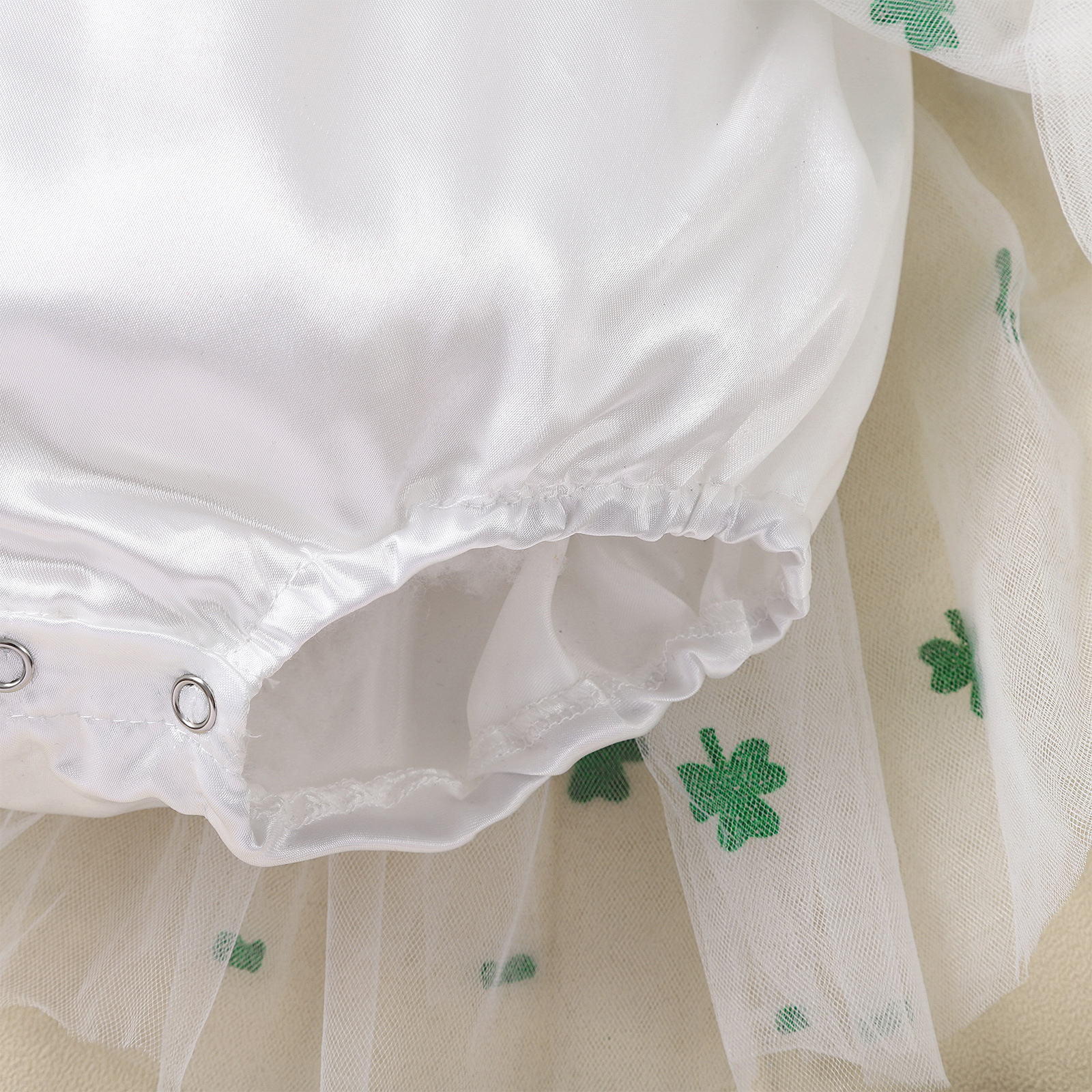 St. Patrick Princess Cute Shamrock Polyester Girls Dresses display picture 6