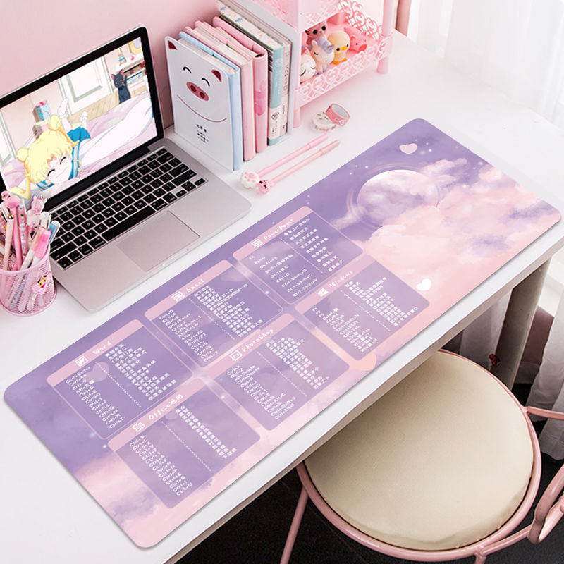 マウスパッド特大 ps オフィスショートカットキー完全なコンピュータキーボードソフトマットデスクトップデスクマット女性エクセル|undefined