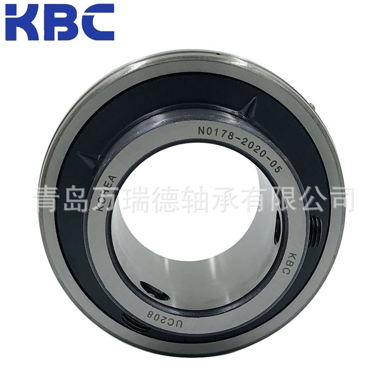 KOREA轴承 锥度带内孔 UC210 可配紧定套 UK207+H207 KBC品牌
