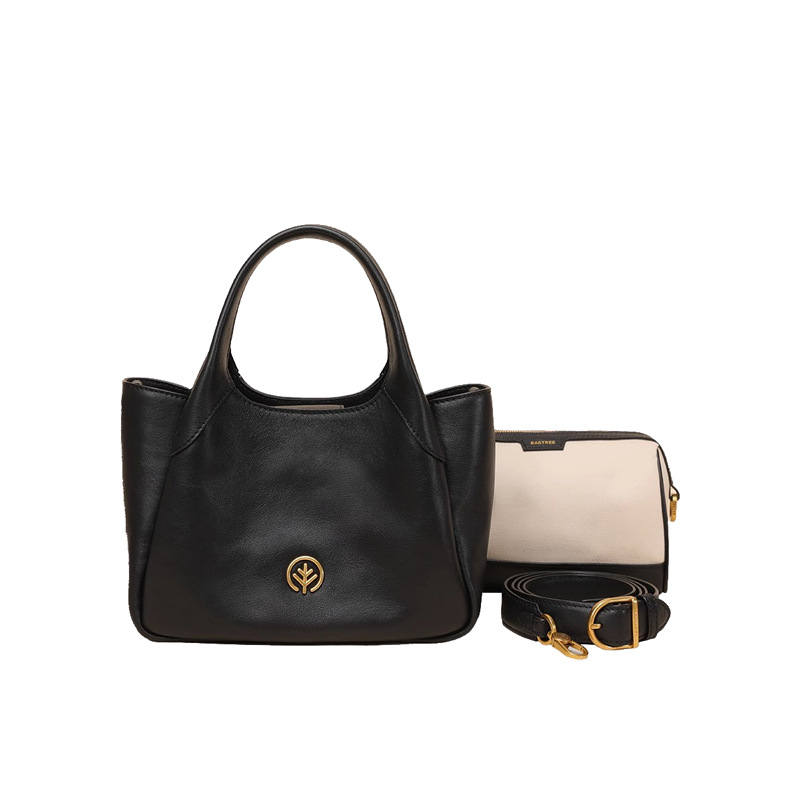 Bagtree Bao shudundundun Baotou capa de piel de vaca bronceada vegetal, hijo de desplazamiento, cubo de agua, cesta de col, mujer