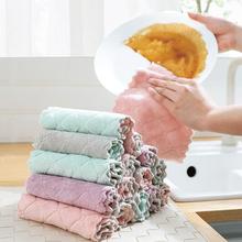 2278吸水洗碗布加厚擦桌毛巾廚房不易沾油清潔抹布擦手巾