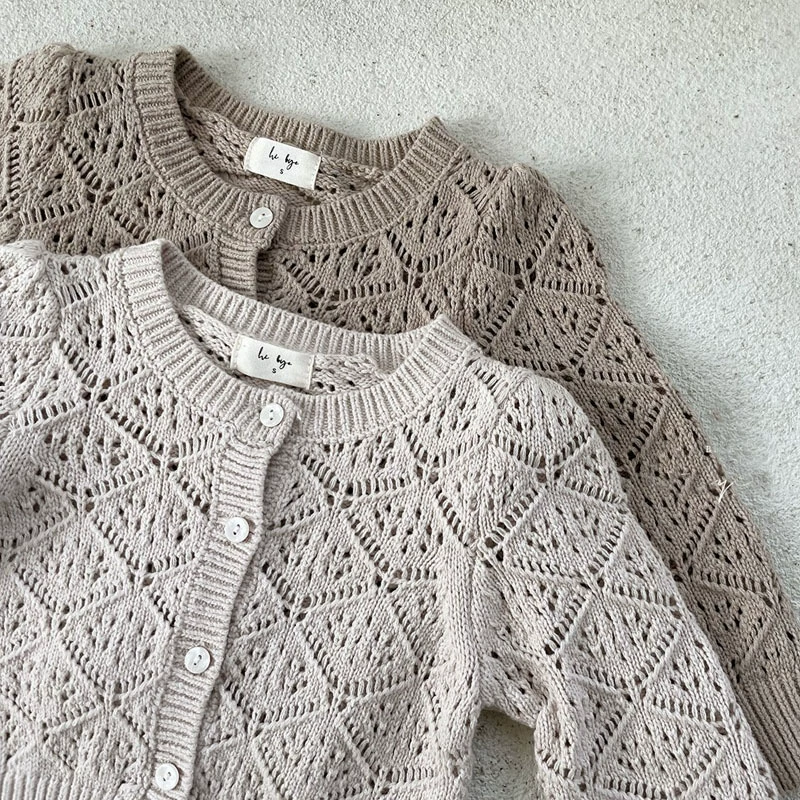 Summer knitted children's sweater for men and women, long-sleeve girl's, Korean style