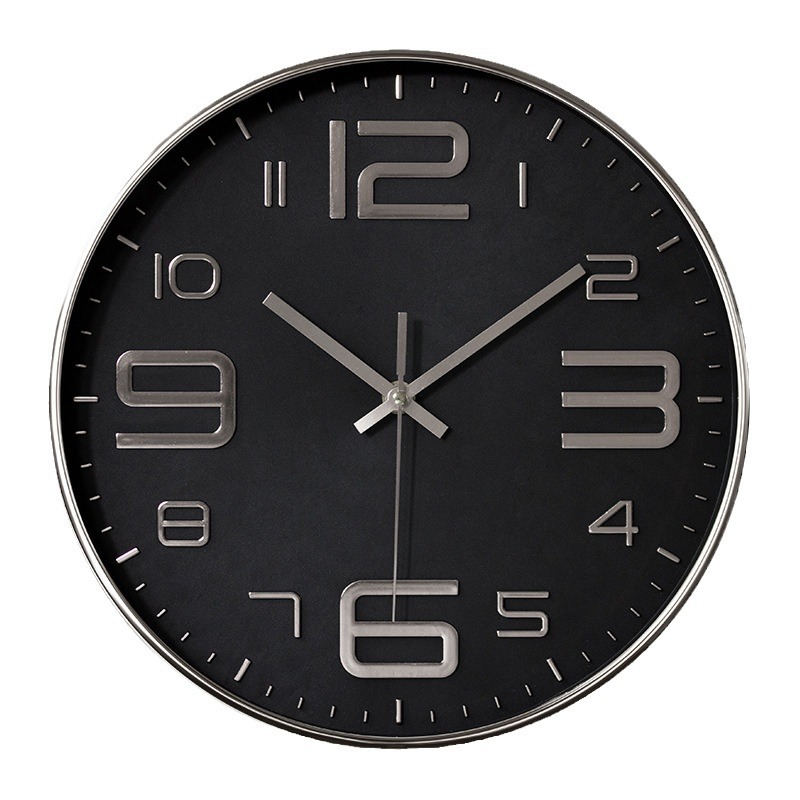 Suministro directo de fábrica sala de estar Reloj de pared reloj estéreo convexo Reloj de pared de plástico reloj de cuarzo de 10 pulgadas