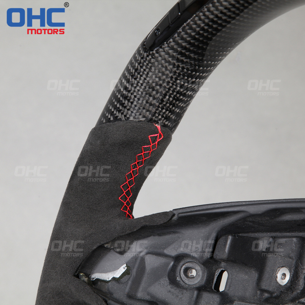 Suitable for Mercedes-Benz W205 CLA C E W117 W213 C200 carbon fiber car steering wheel modification