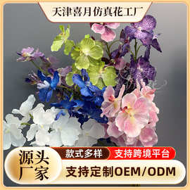 跨境 仿真胡姬兰花假花婚庆装饰用插排花路引背景墙婚礼舞台布景