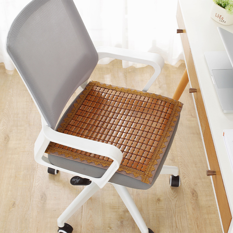 Verano Mahjong Mat cojín transpirable antideslizante silla de oficina Estera de bambú estera fresca del coche verano largo cojín silla Butt pad