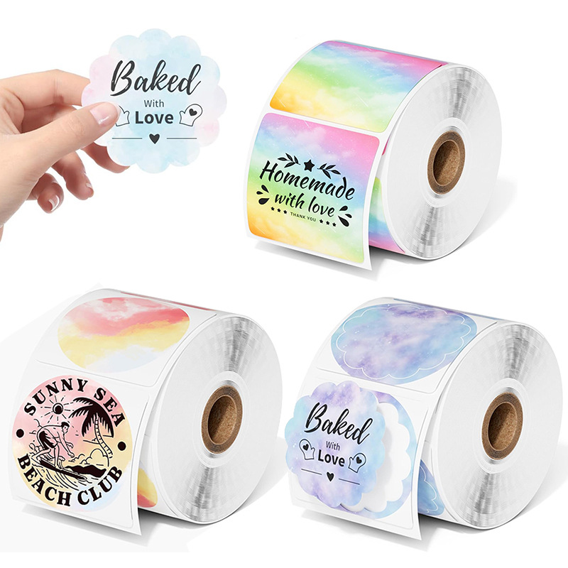 Etiqueta de plata láser térmica transfronteriza de Amazon Etiqueta adhesiva de sellado Etiqueta reflectante Etiqueta adhesiva impermeable holográfica Personalización image 19