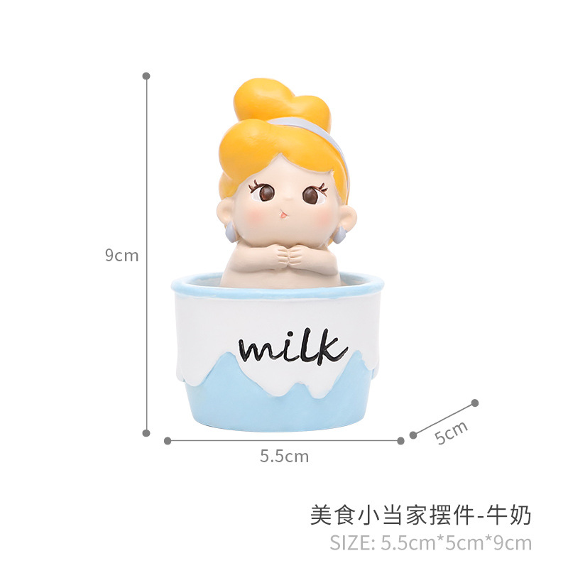 음식 작은 가정 장식-우유